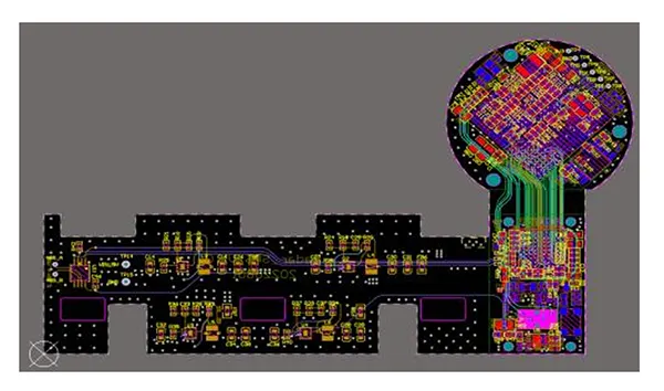 Figure 6. Physical diagram of the flexible radio frequency signal processing circuit.