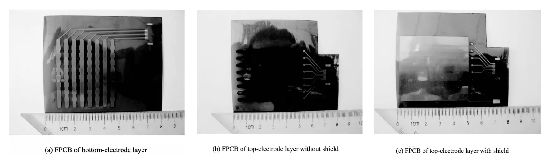 Fig.3 Photos of fabricated FPCB Fig.3 Photos of fabricated FPCB
